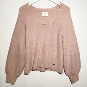 Abercrombie‎ & Fitch Soft A&F Collection Sweater Womens Size Sm Balloon Sleeve